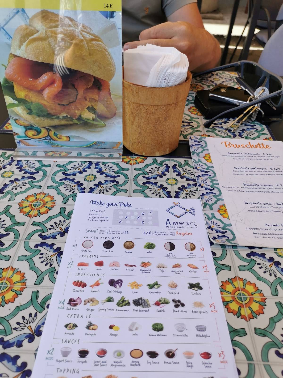 Menu di Ammare - Poke e Panini di Mare 