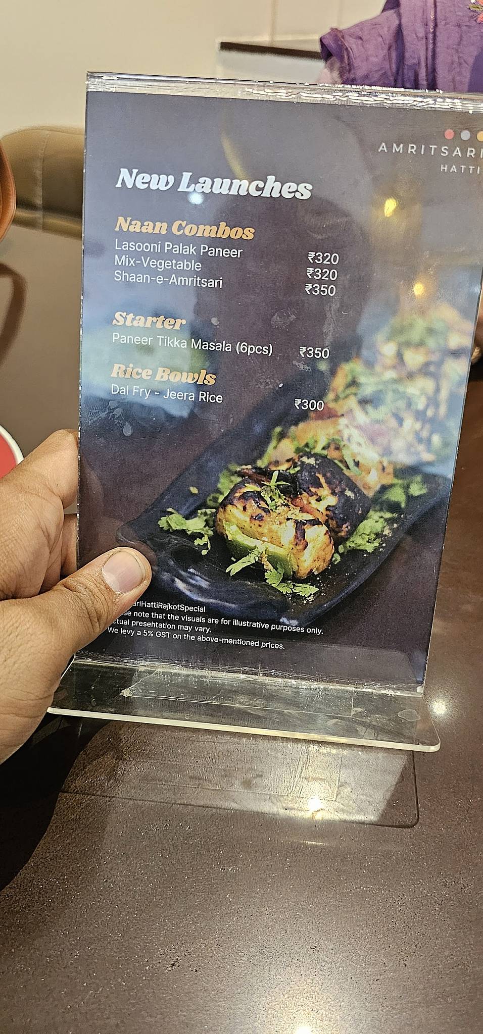 Amritsari Hatti menu