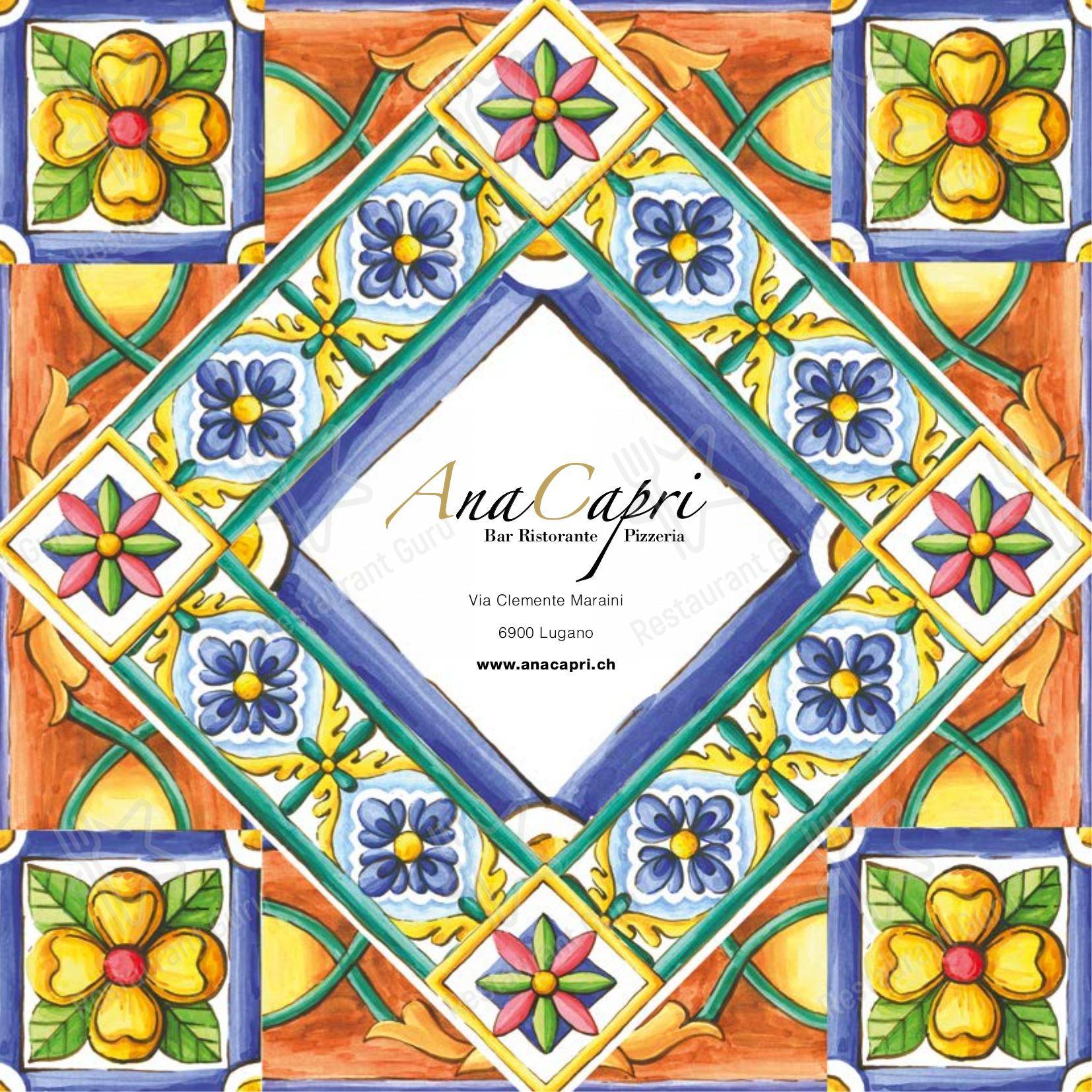 At Home Catering Menu per Ristorante Anacapri Lugano in Lugano