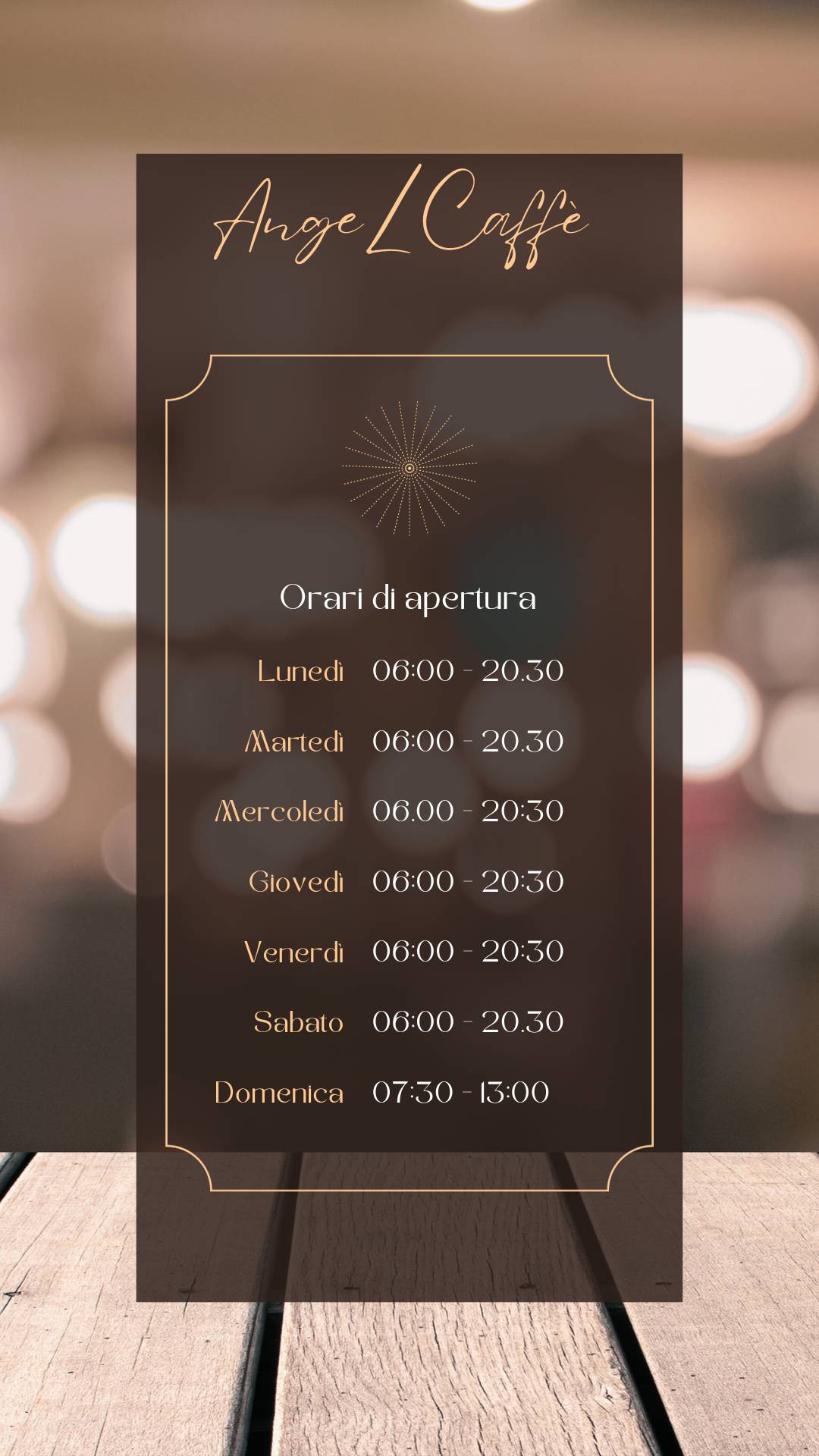 Menu di AngeL Caffè Cintello di Teglio Veneto Ve 