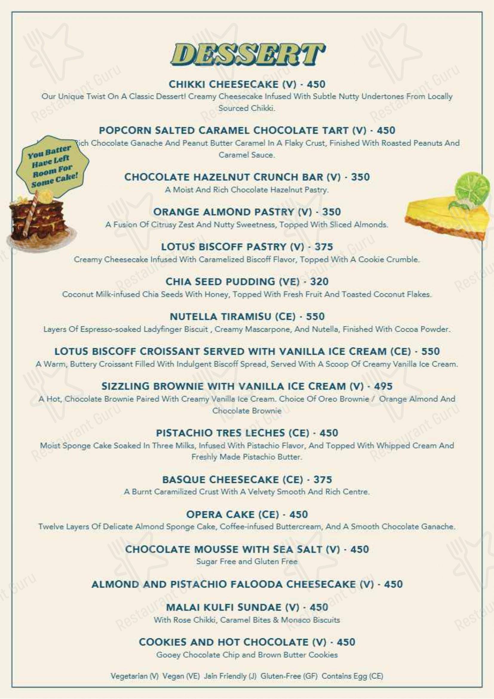 Menu for Anglo Indian Cafe in Lonavala