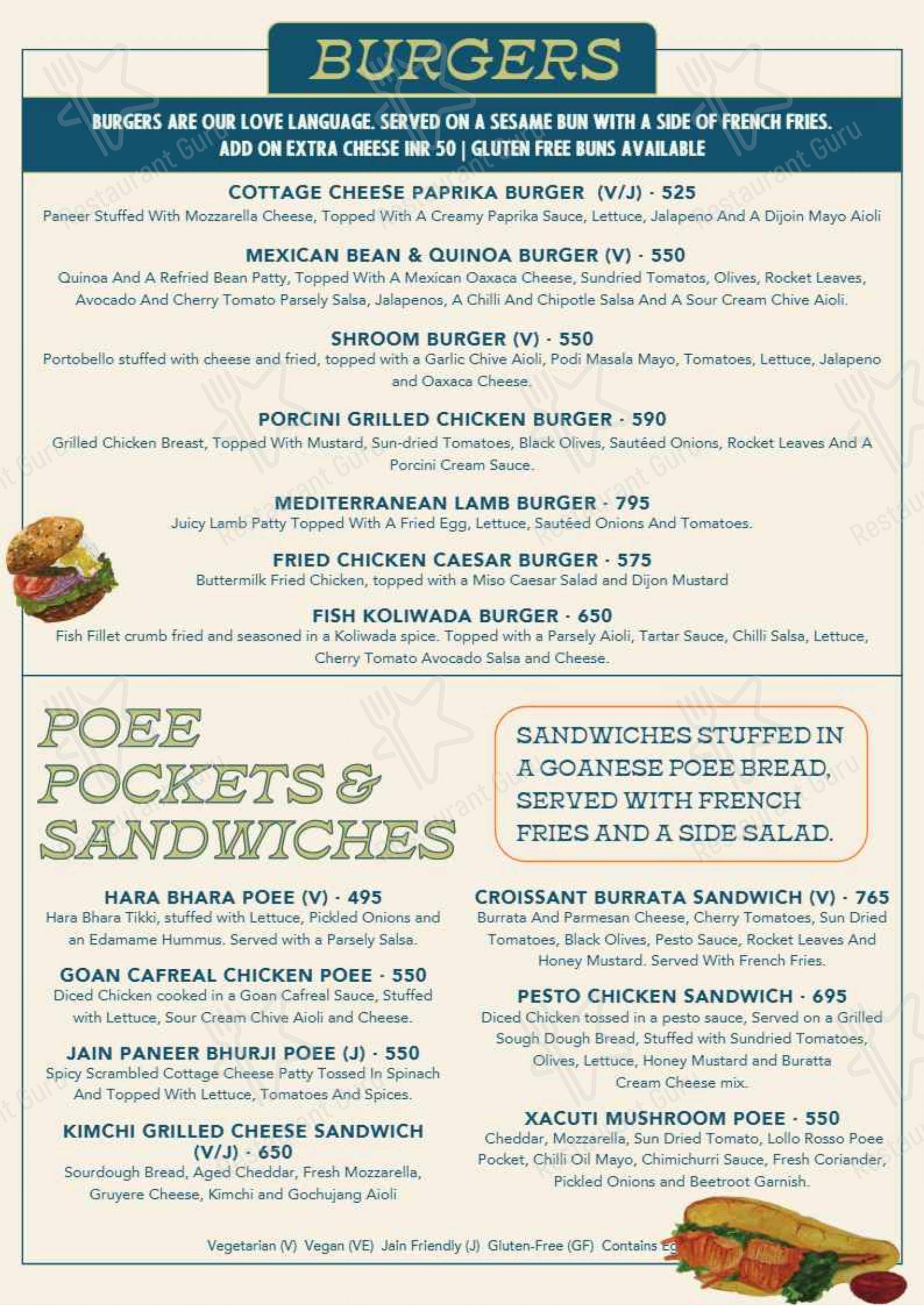 Anglo Indian Cafe - Menu