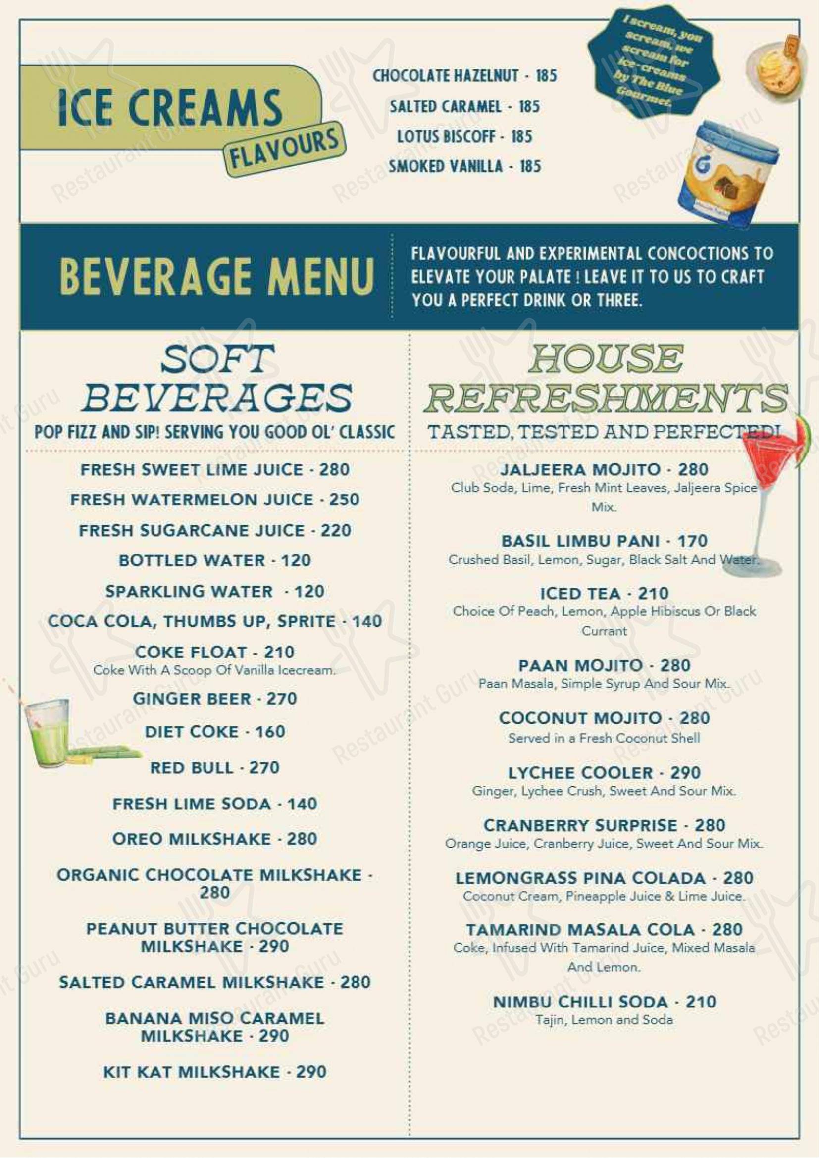 Menu for Anglo Indian Cafe in Lonavala