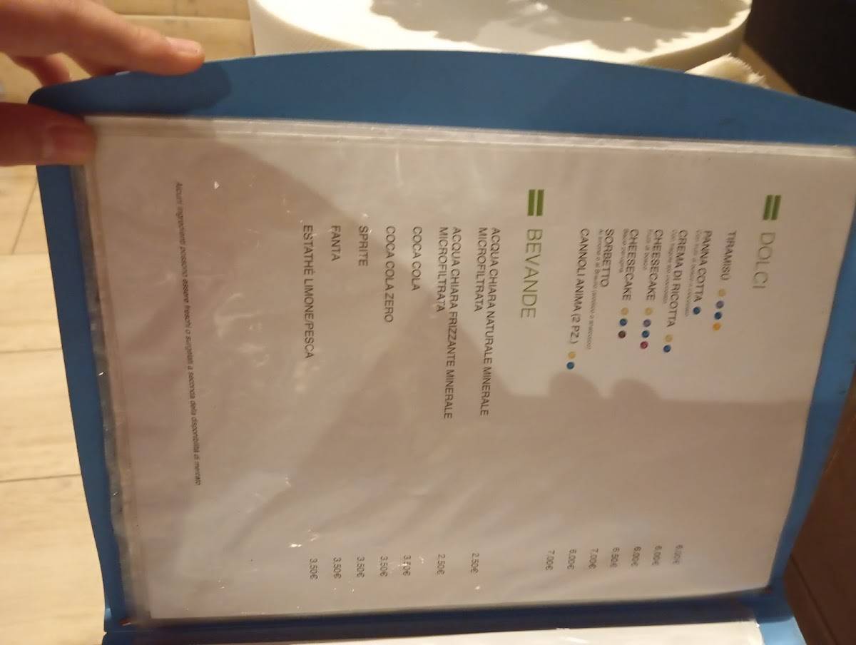 Menu di Anima 