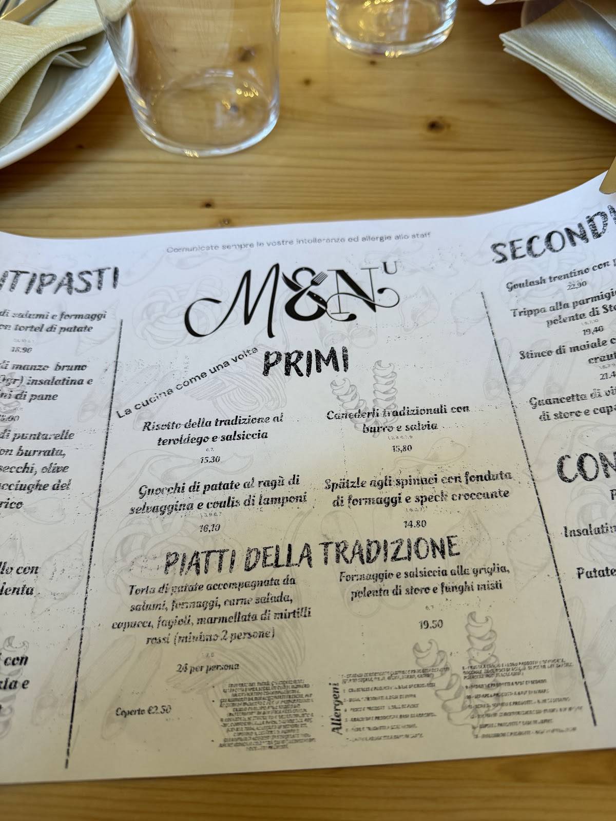 Menu di Antica Trattoria Al Volt 