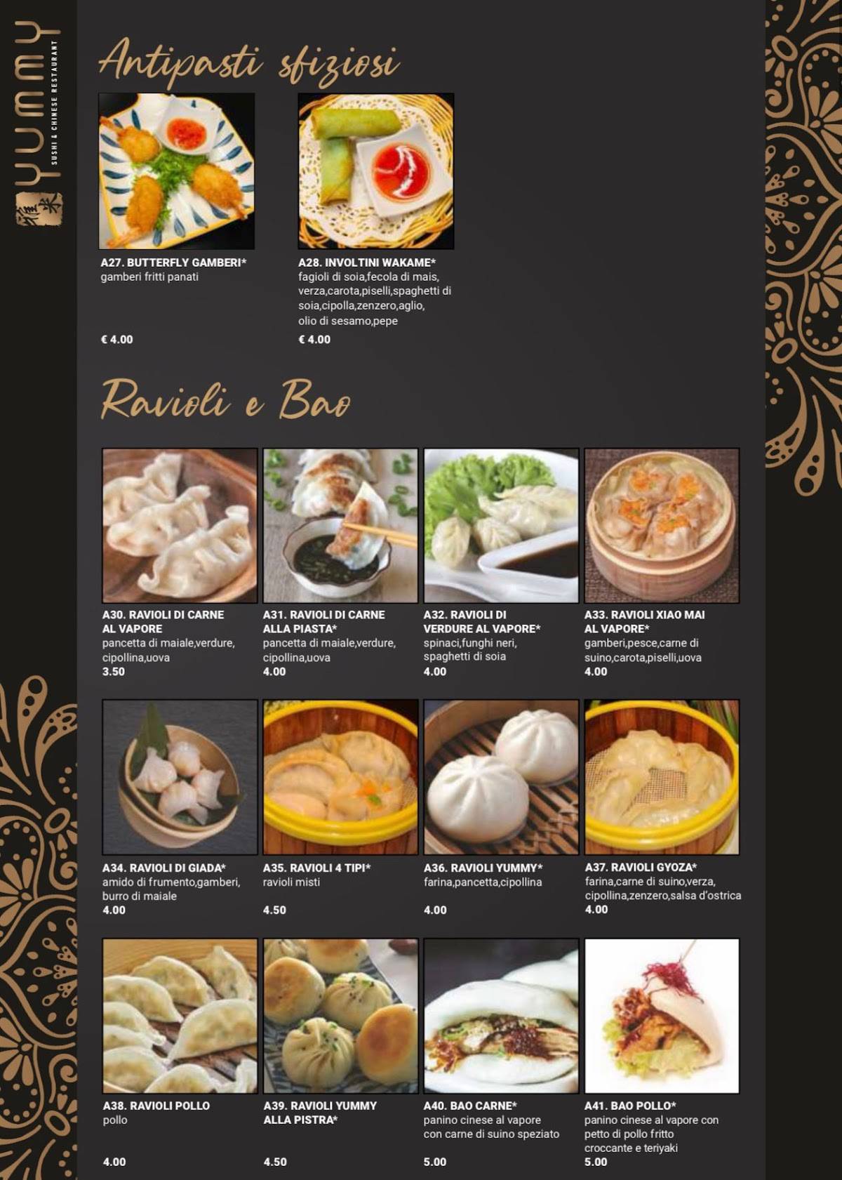 Menu di Yummy Ristorante 