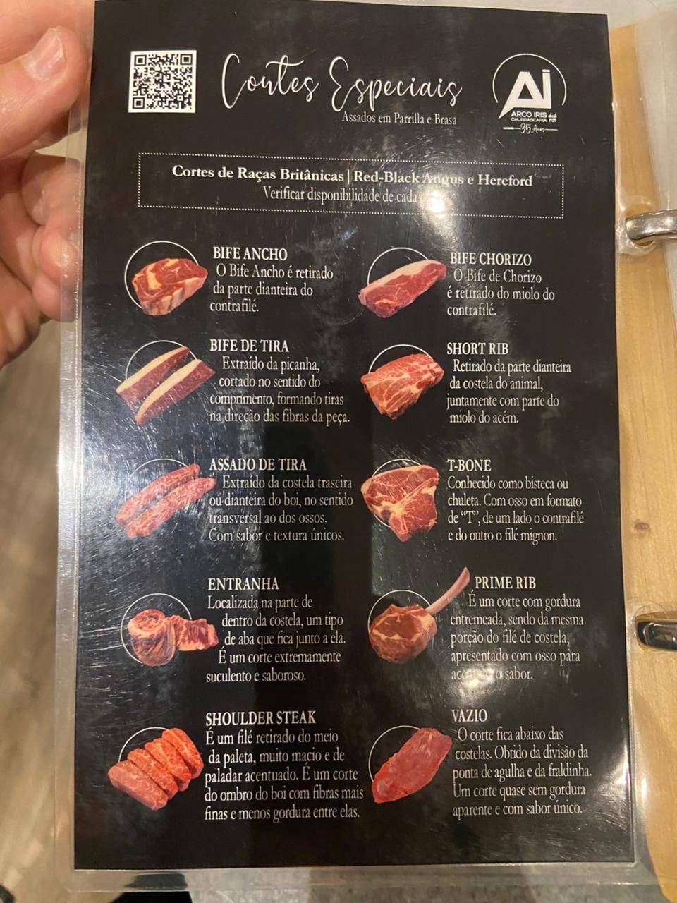 Arco Íris Churrascaria cardápio