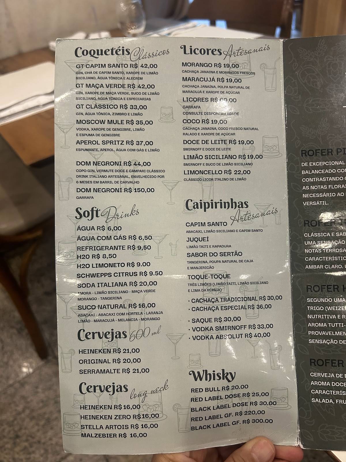 Àthor Gastronomia cardápio