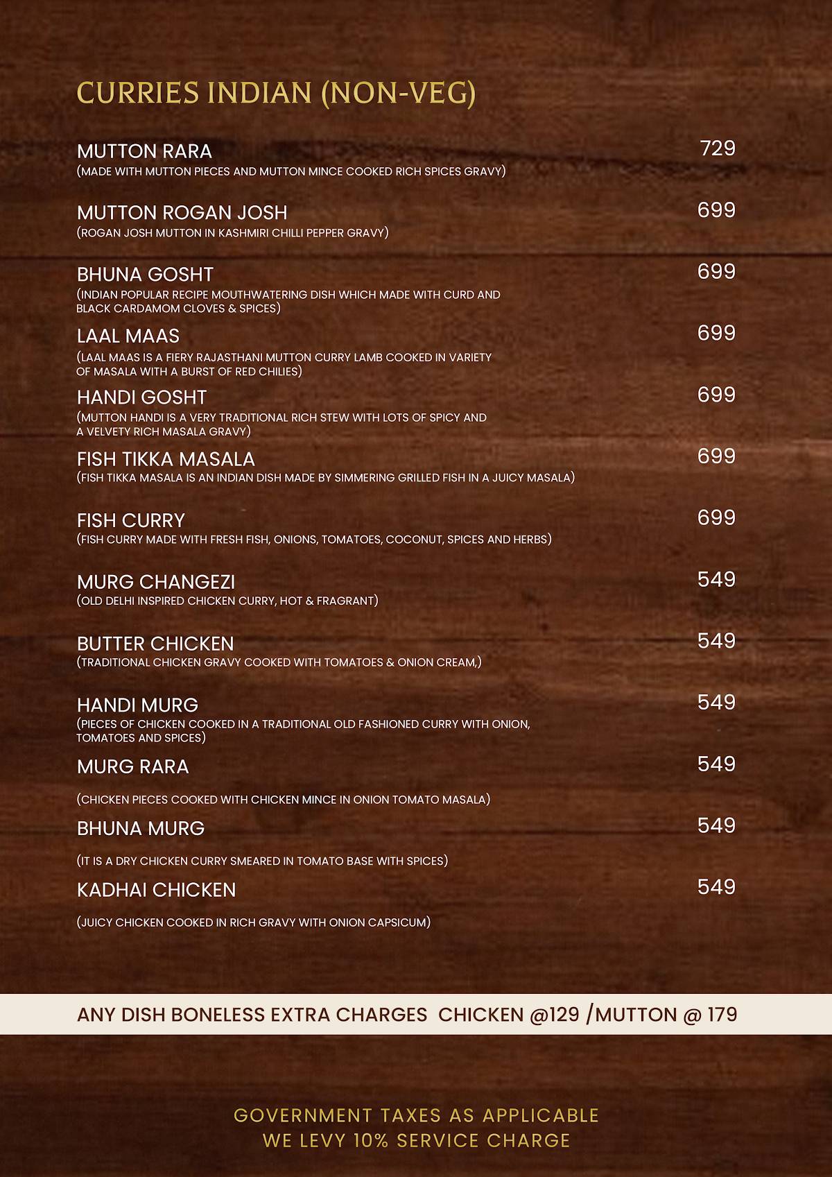 Atmos29 RestoBar & Club menu