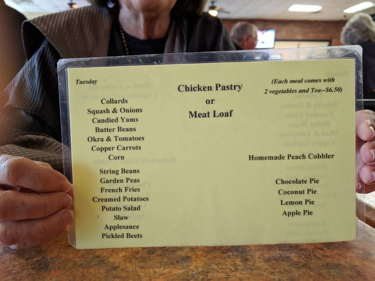 Menu at B & G Grill restaurant, Goldsboro