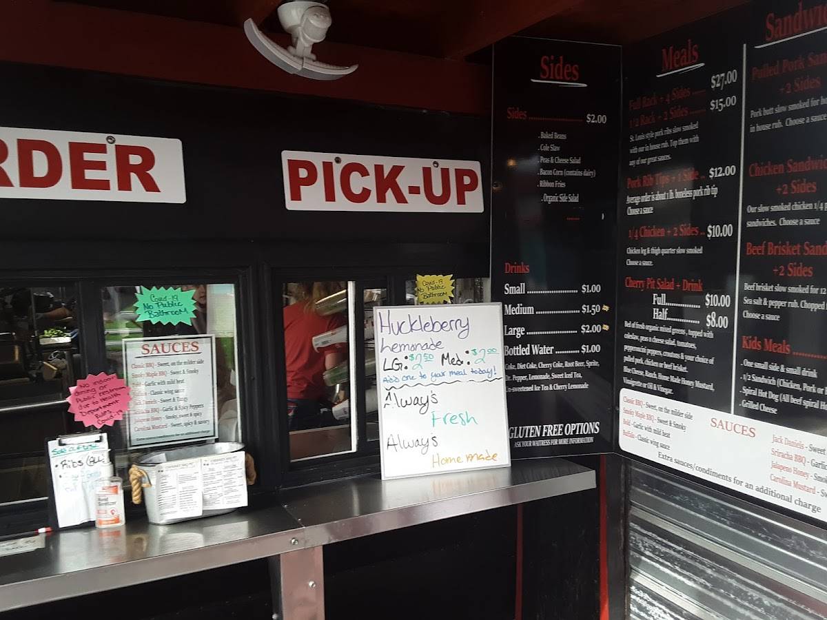 Menu at Cherries BBQ Pit, Polson