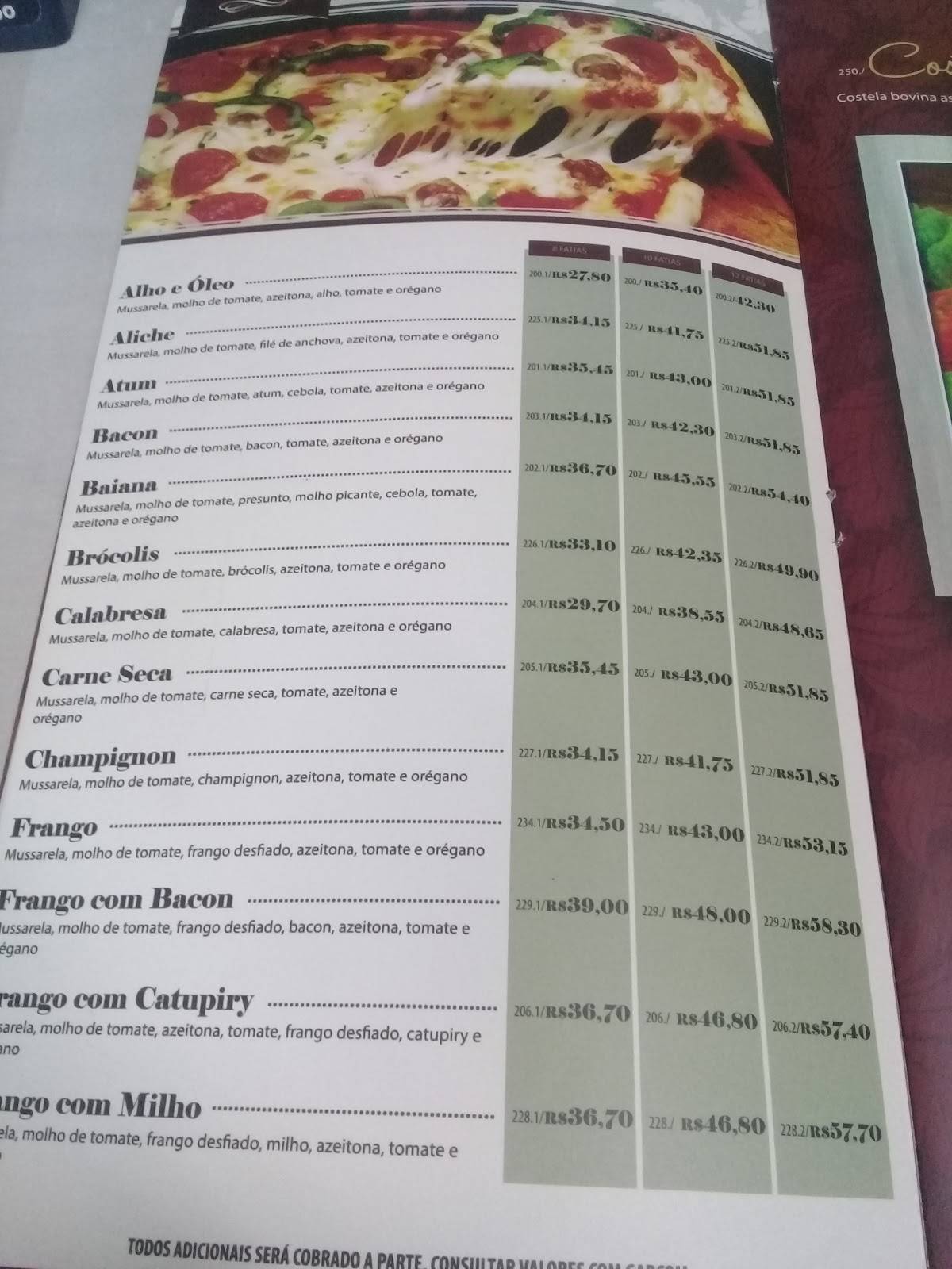 BECO Gastronomia cardápio