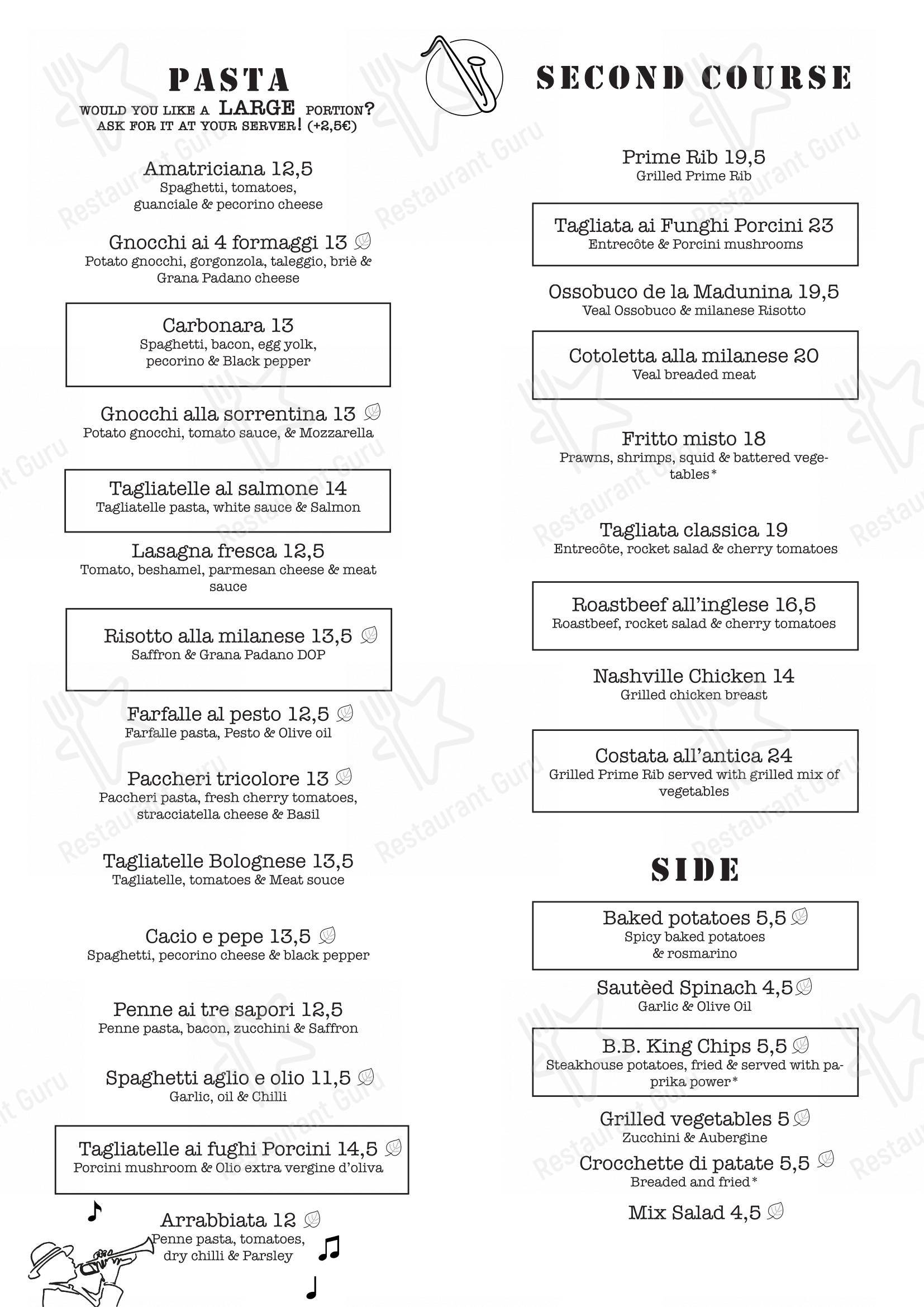 Menu di BLUES CANAL - Menu bar