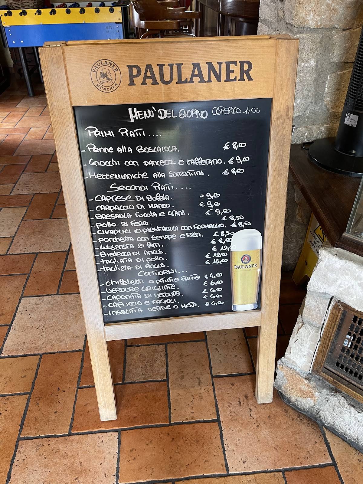 Menu di Bar Buffet Da Alex Trieste 