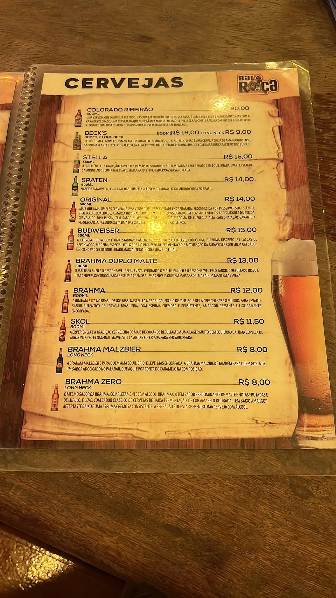 Bar da Roça - Jardim Guanabara cardápio