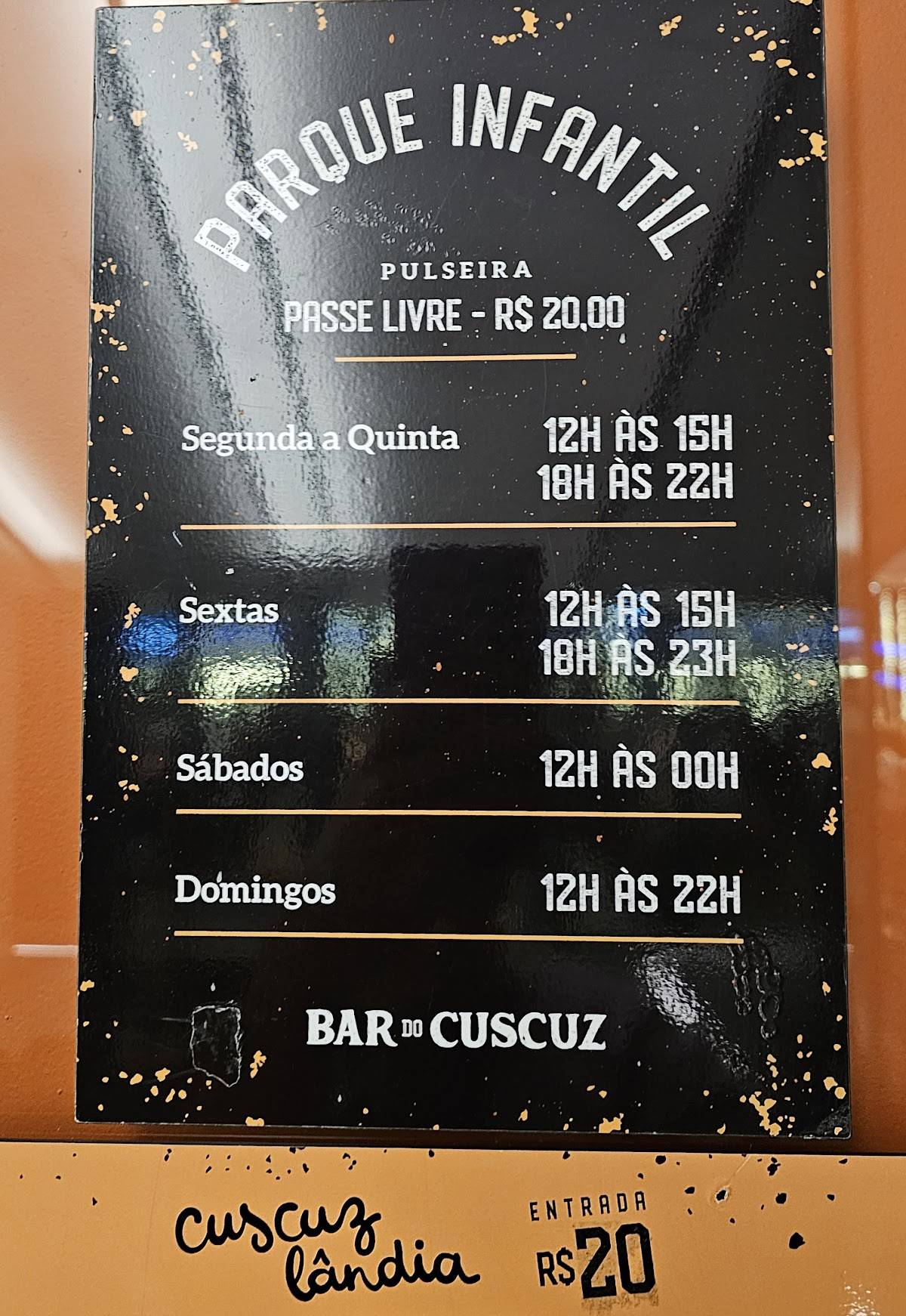 Bar do Cuscuz cardápio