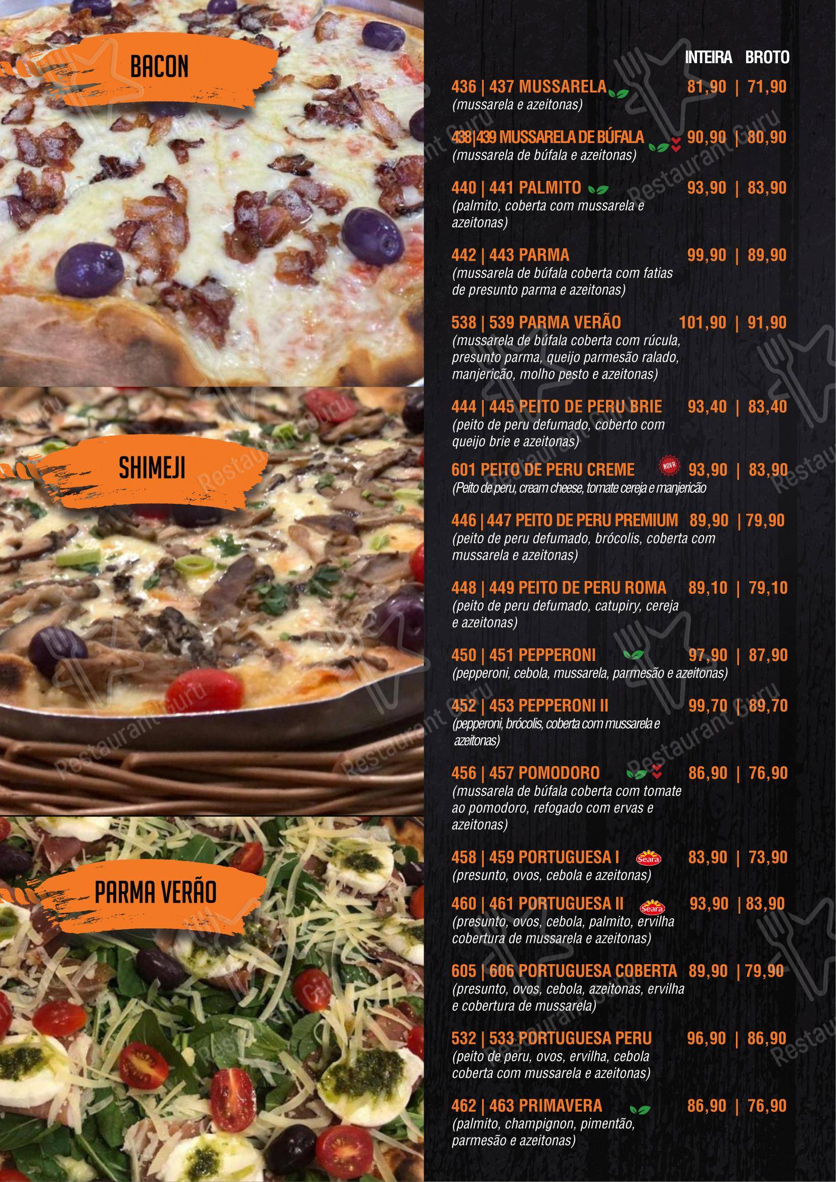 Bar do Milton em São Paulo - Menu