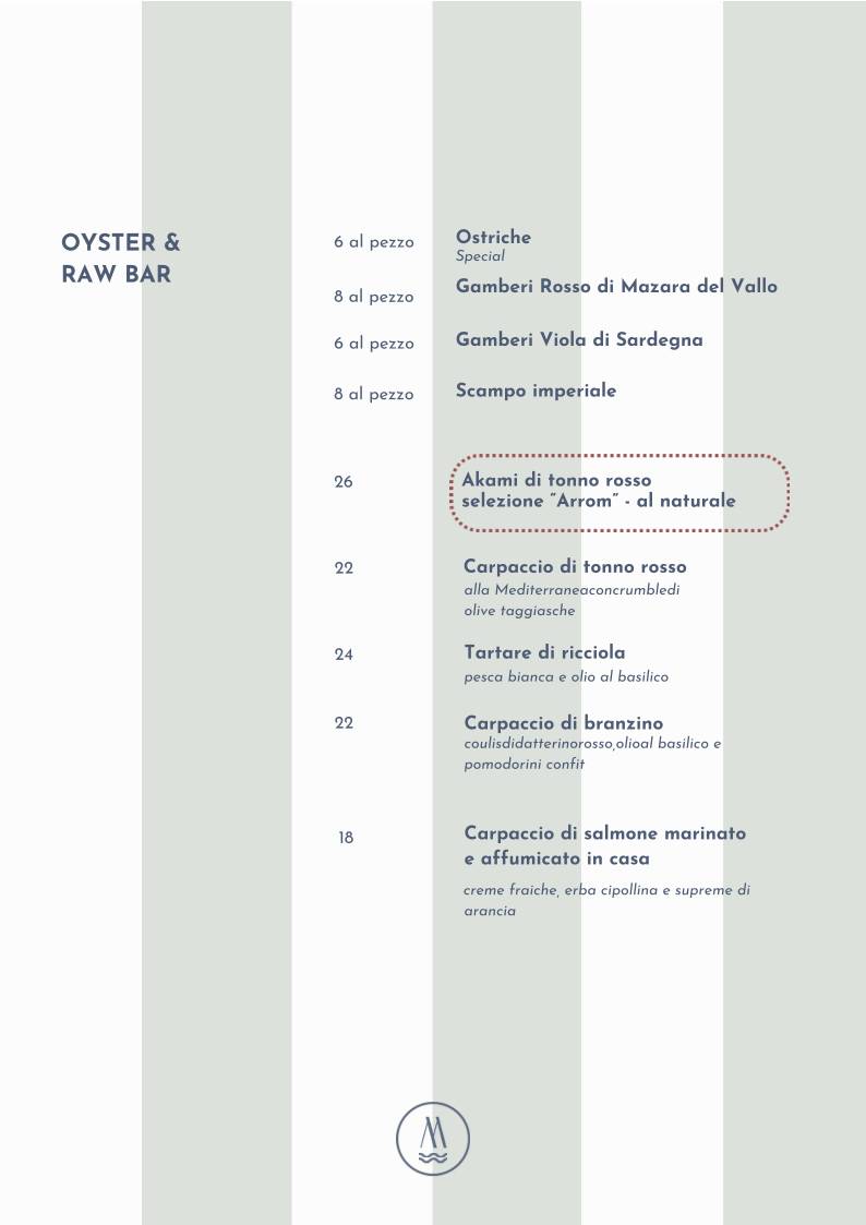 Menu di Barmare 