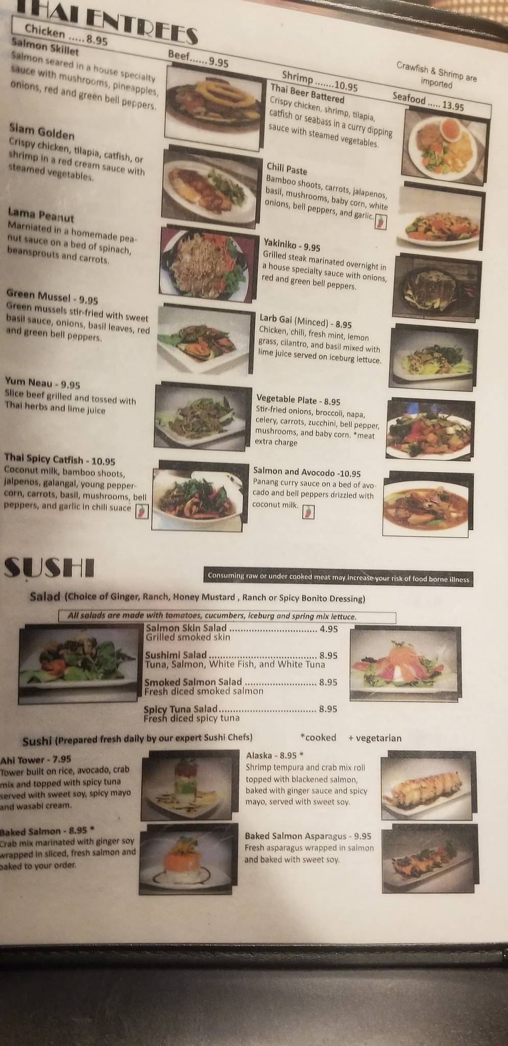 Menu at Basil of Monroe restaurant, Monroe