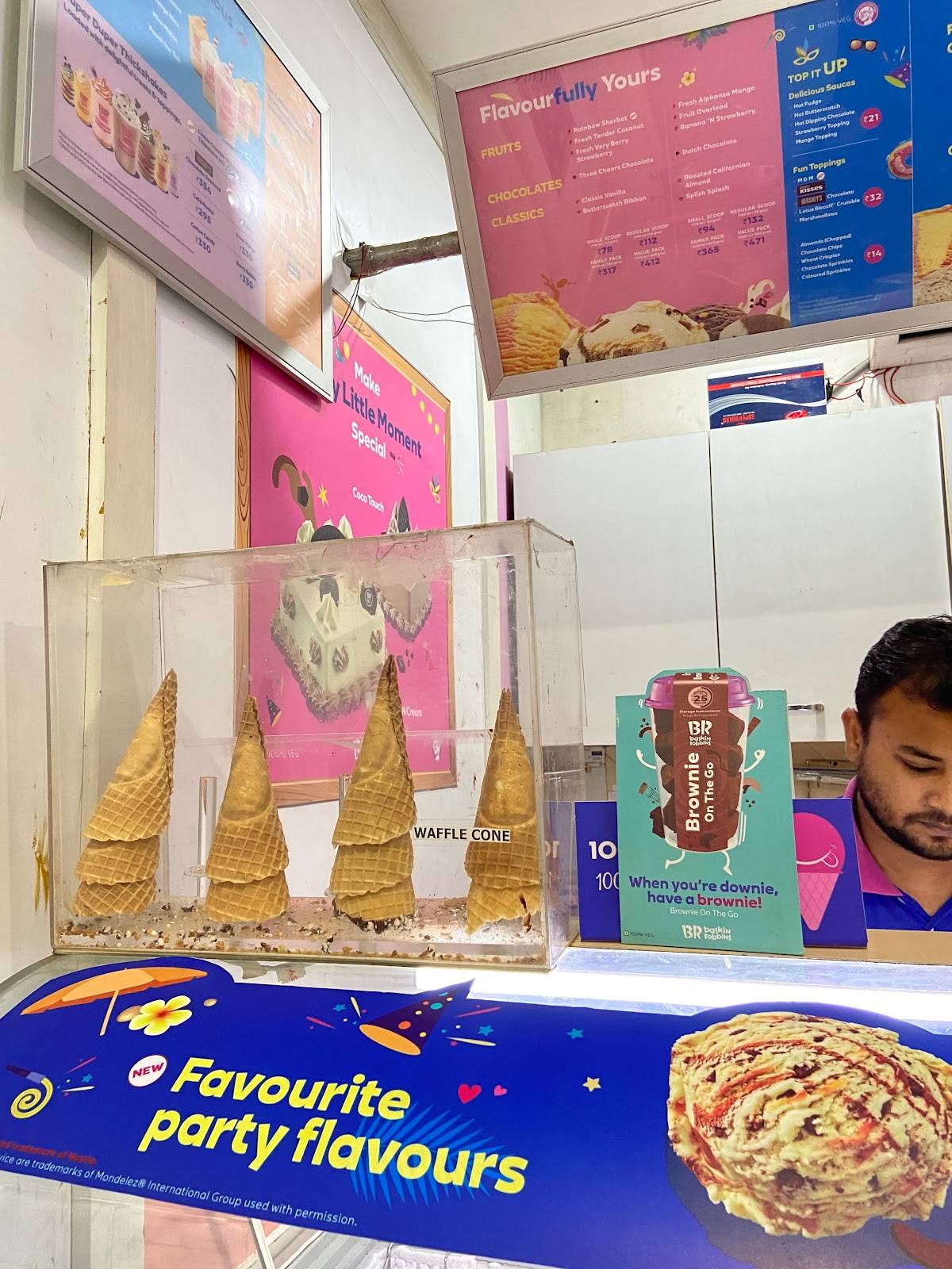 Menu at Baskin Robbins, Dera Bassi, Haldiram Food court