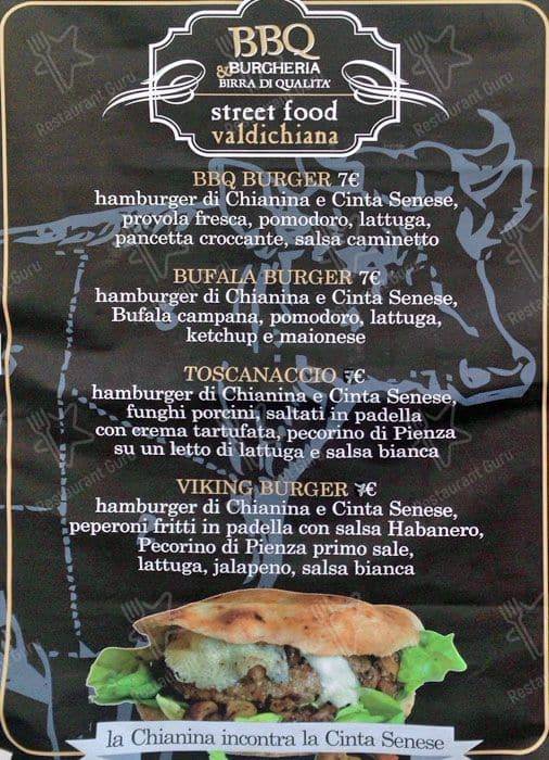 Menu di Bbq Valdichiana 
