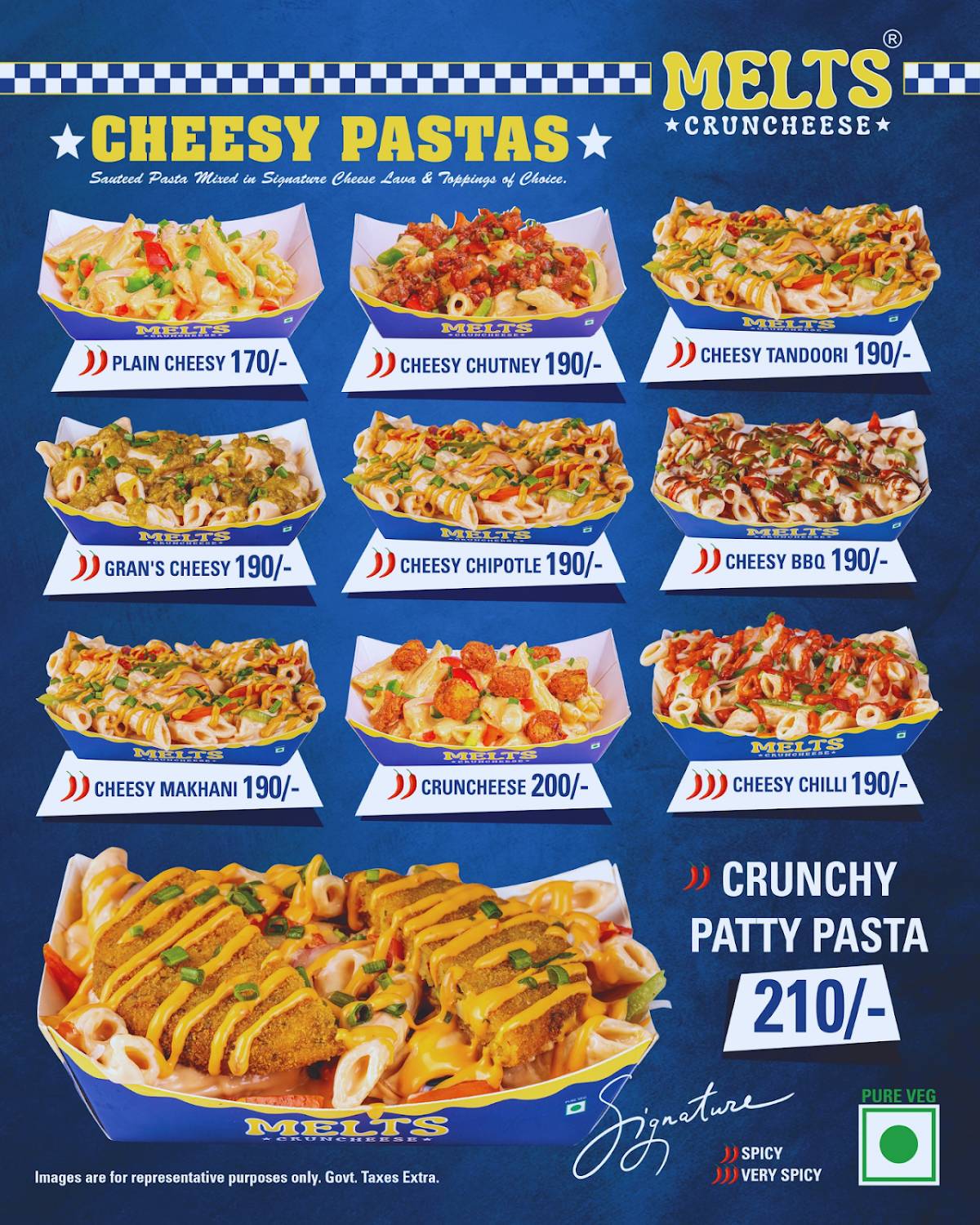 MELTS CRUNCHEESE menu