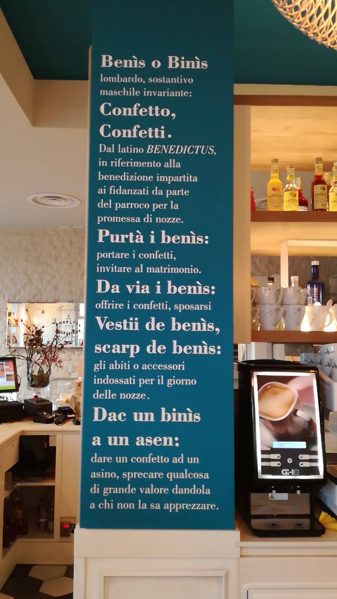 Menu di Beniss - Caffetteria e Bistrò 