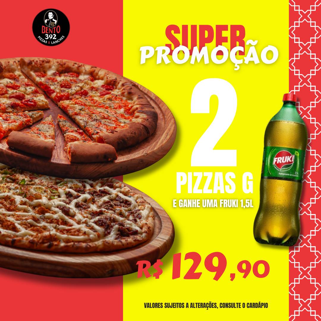 Bento 392 Pizzas e Lanches cardápio