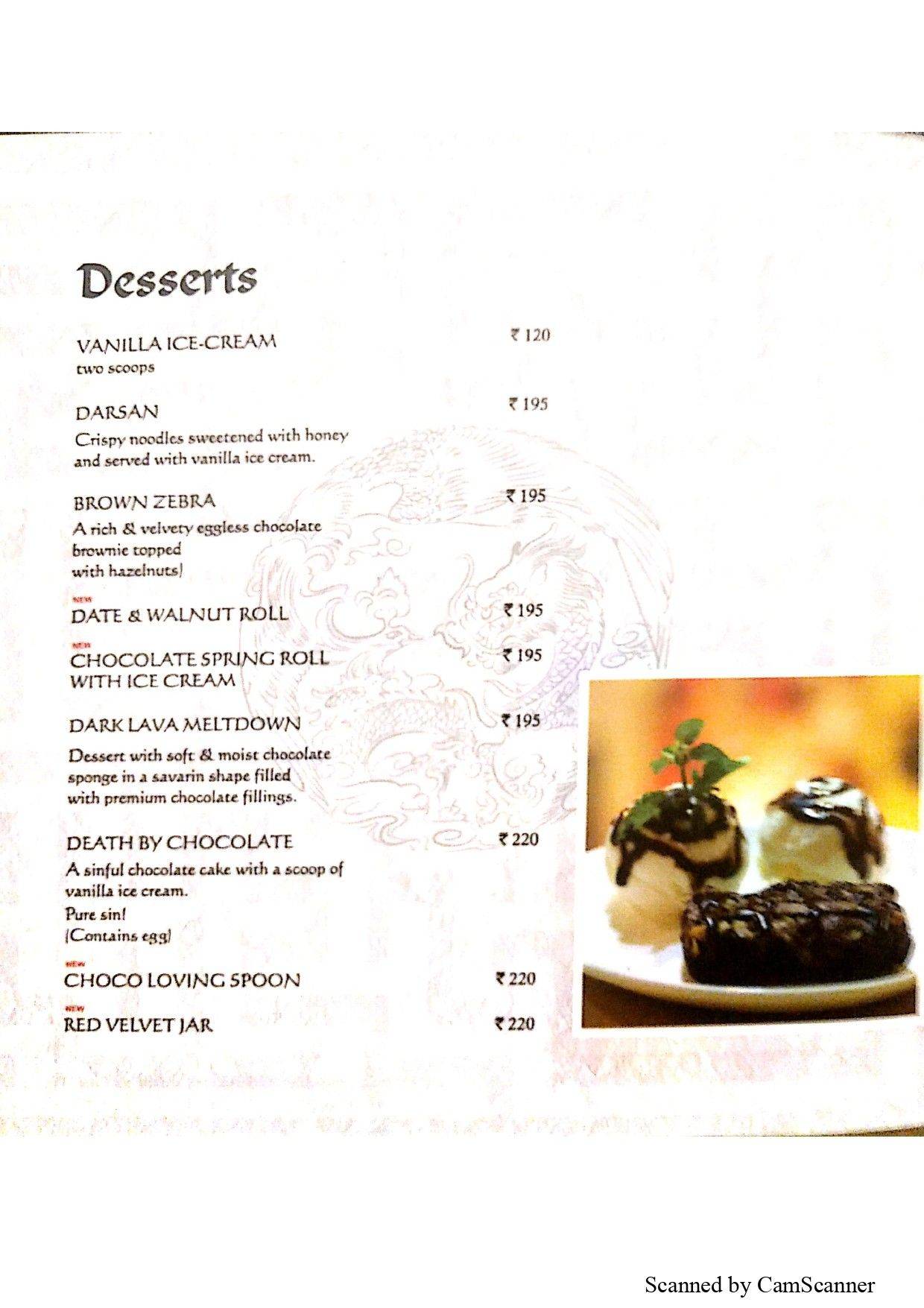 Berco's menu