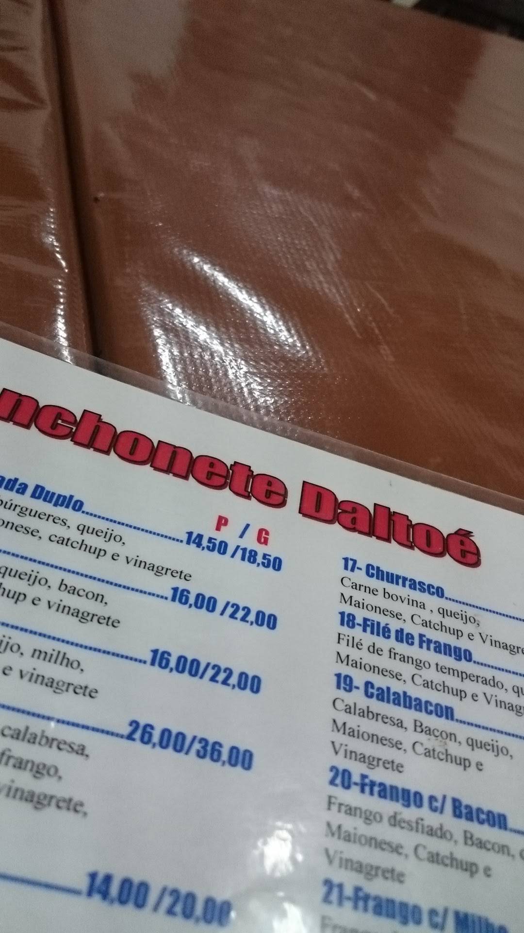 Beto's Lanches cardápio