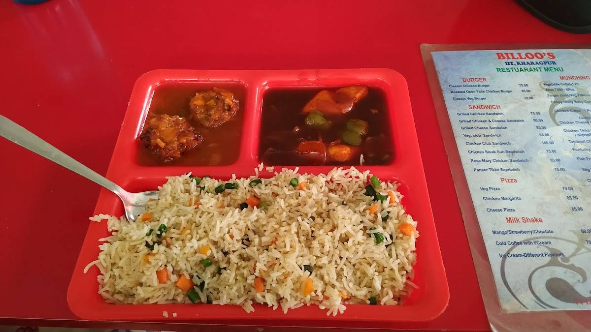 Billoo's Restaurant menu