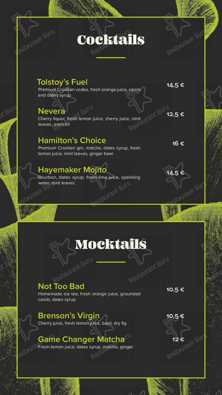 Guarda il menu di BioMania Bistro Bol