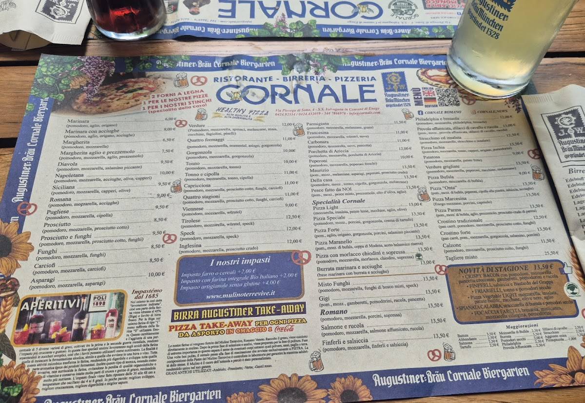 Menu di Birreria Cornale 