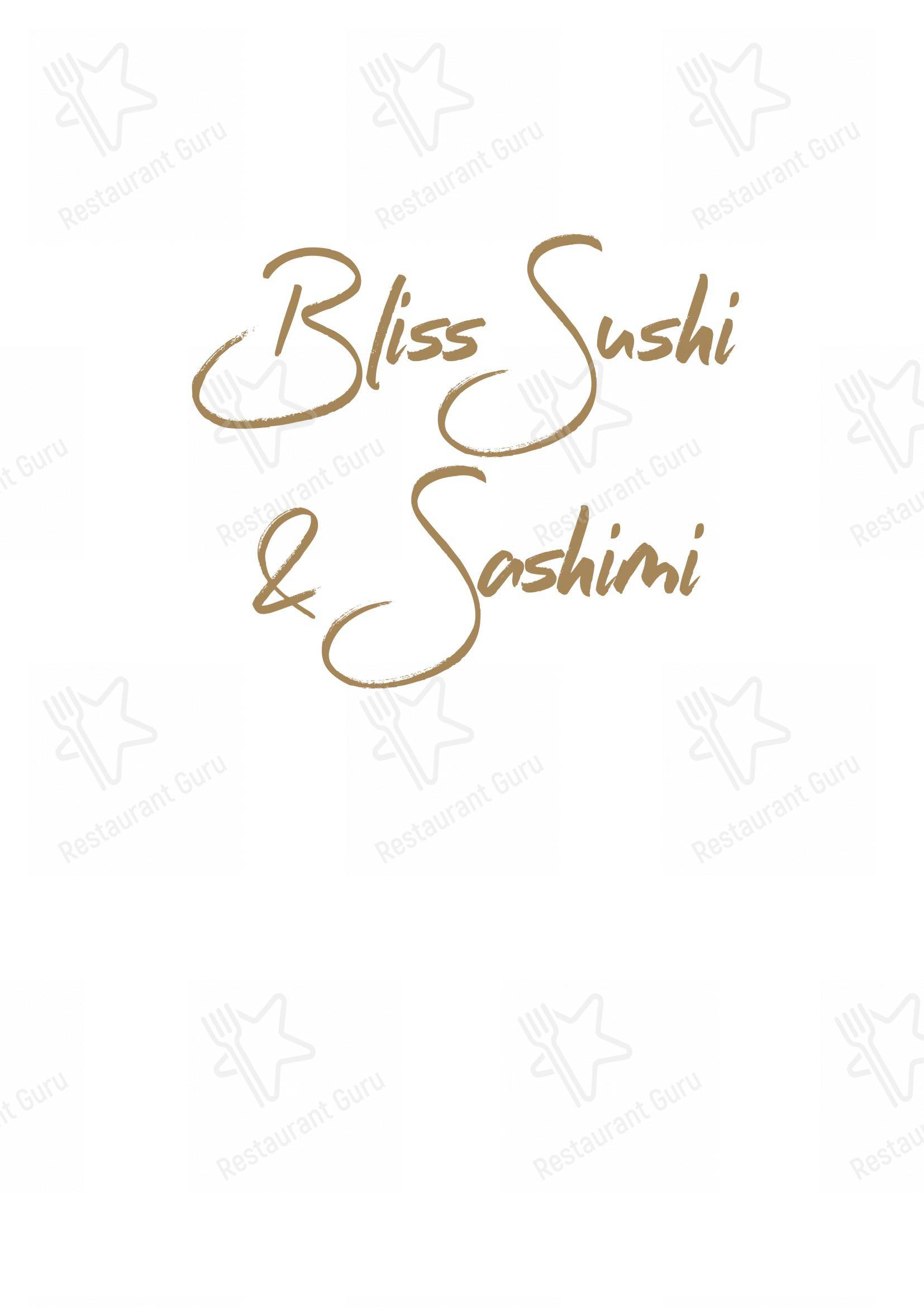 Menu pour Bliss - Restaurant und Bar in Essen - Коктейльная карта