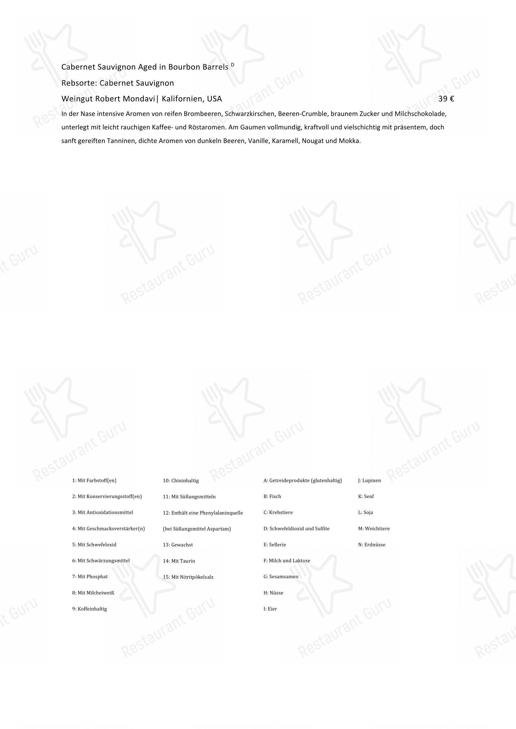 Menu pour Bliss - Restaurant und Bar in Essen - Коктейльная карта