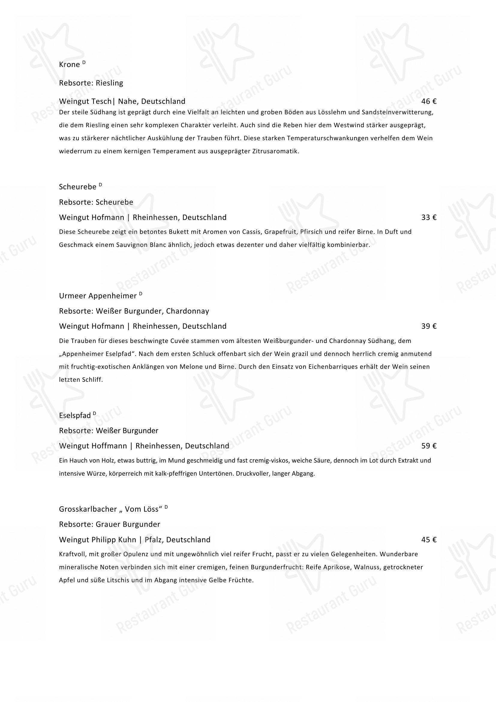 Menu pour Bliss - Restaurant und Bar in Essen - Коктейльная карта