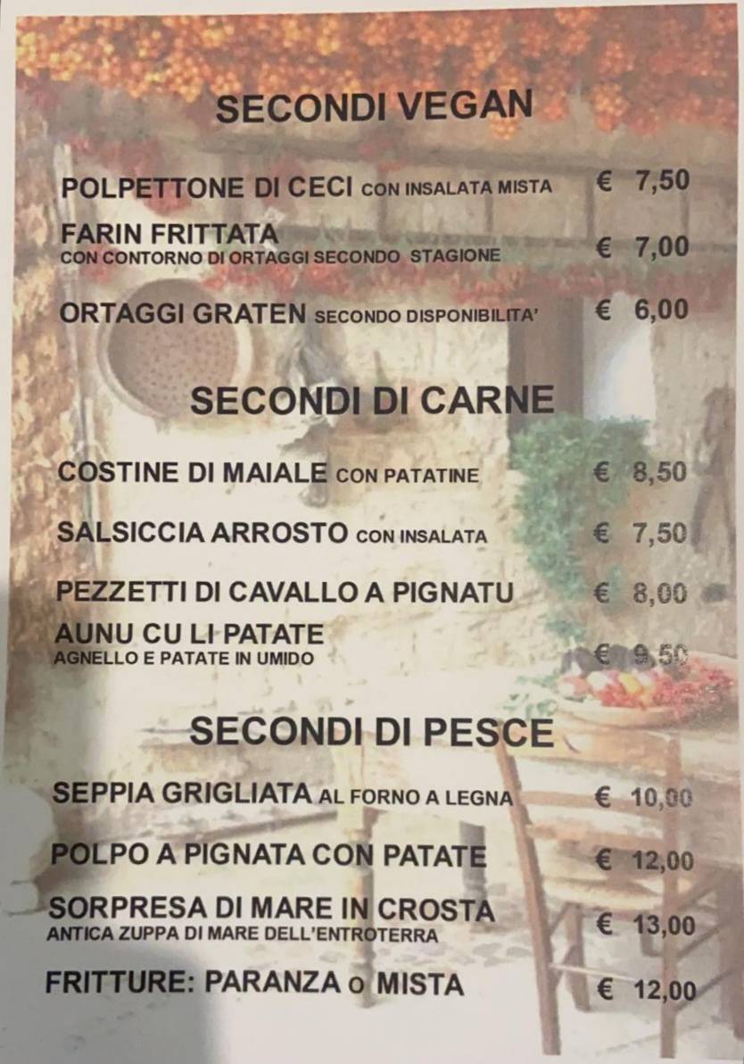 Menu di Ristopizza Blues 