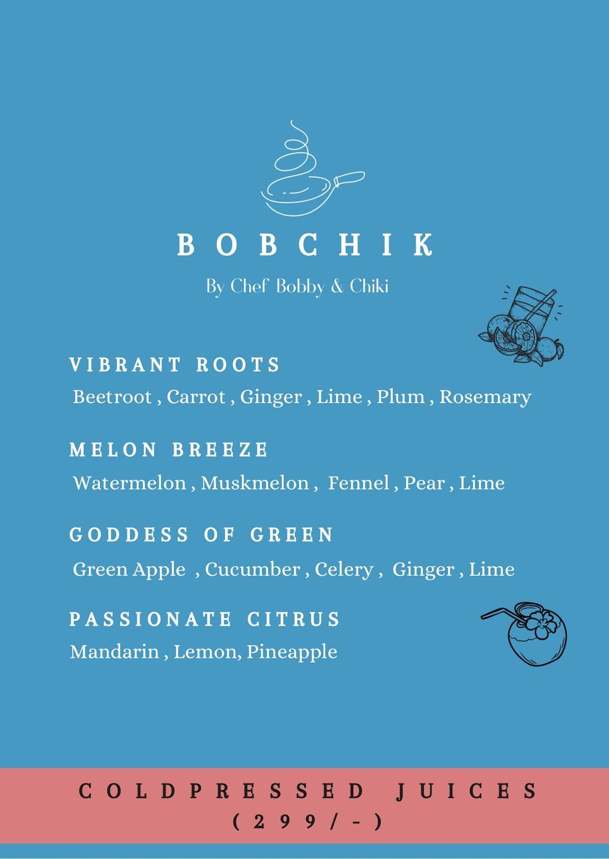 Bobchik menu