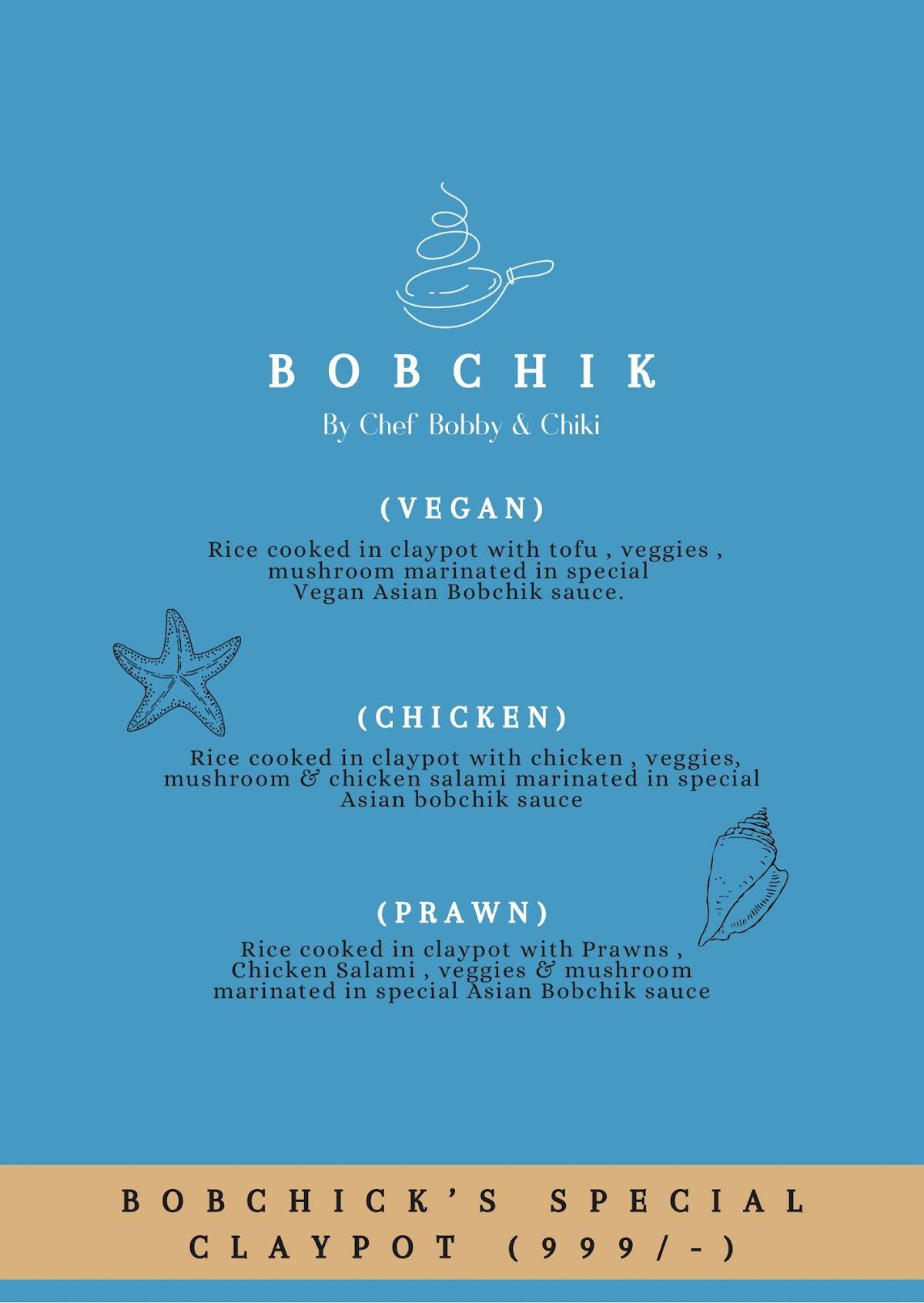 Bobchik menu