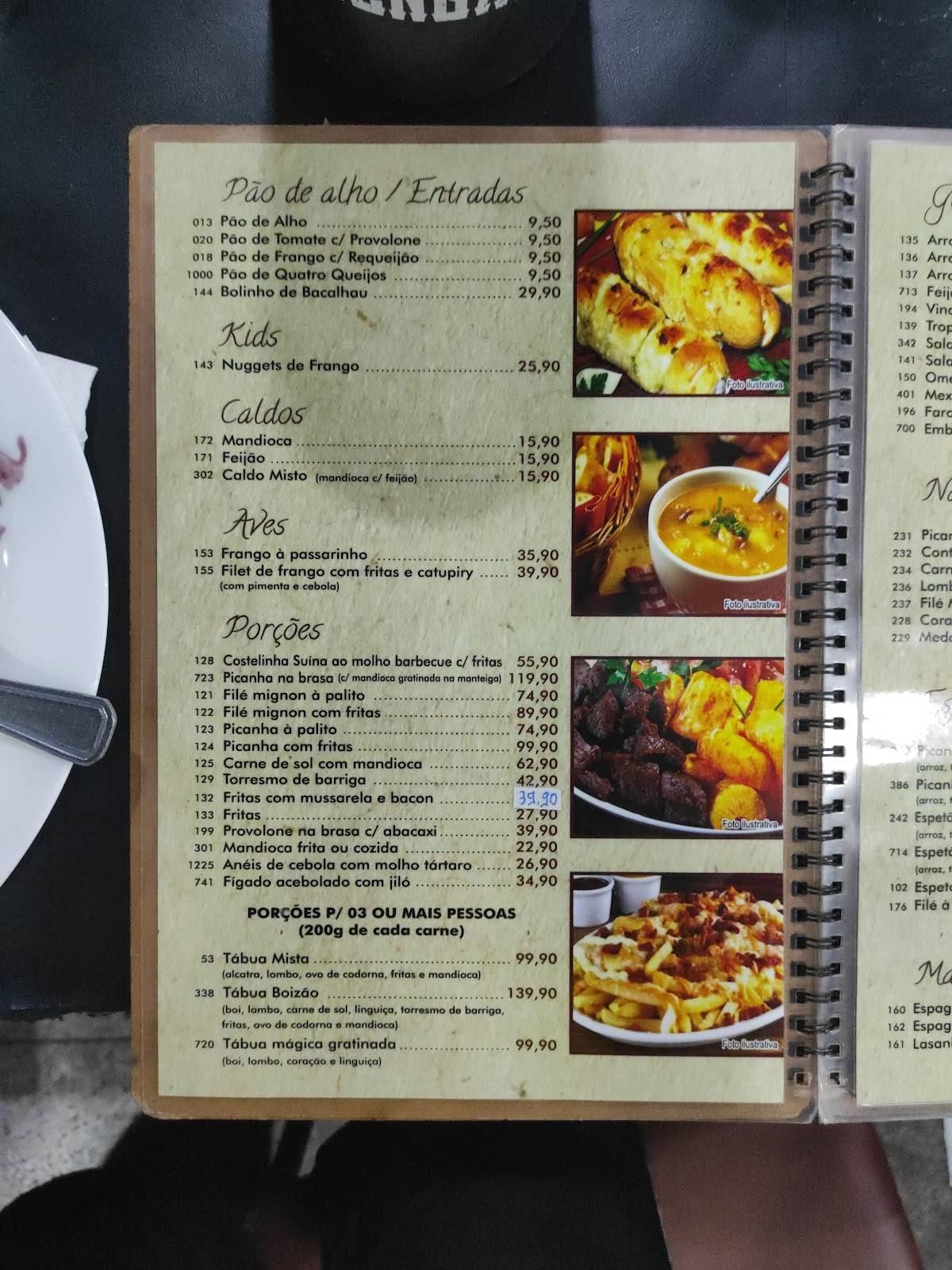 Boizão Churrascaria e Pizzaria cardápio
