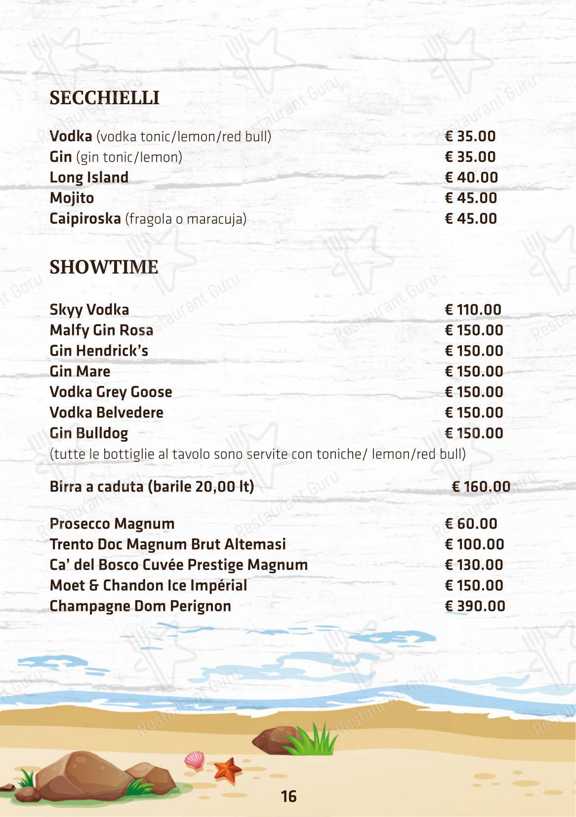 Menu per Boomerang Rimini in Rimini