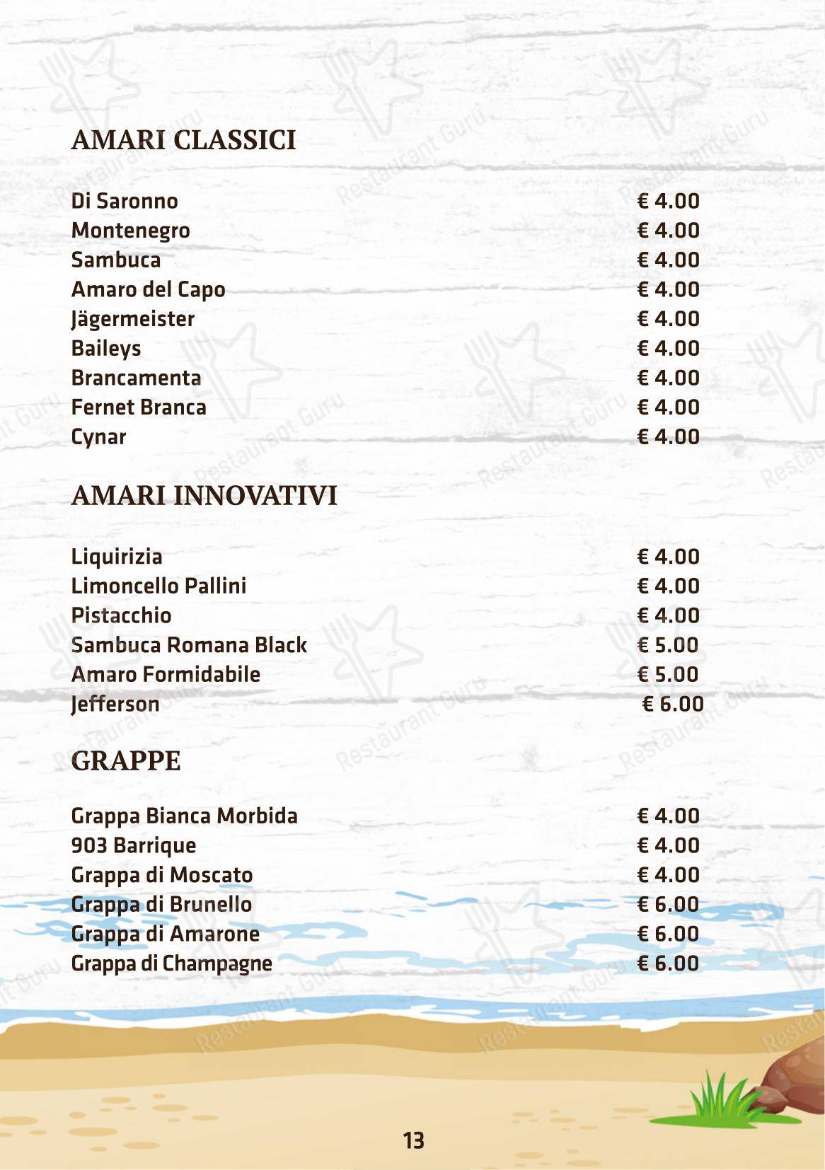 Boomerang Rimini in Rimini - Menu