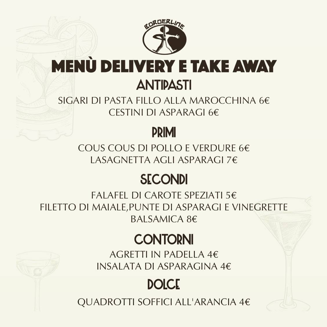 Menu di Borderline Cocktail Bar 