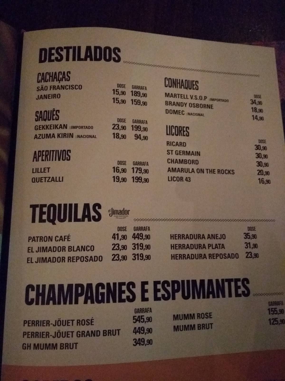 Menu Em Boteco Boa Pra A Pub Bar S O Paulo Av Brig Faria Lima