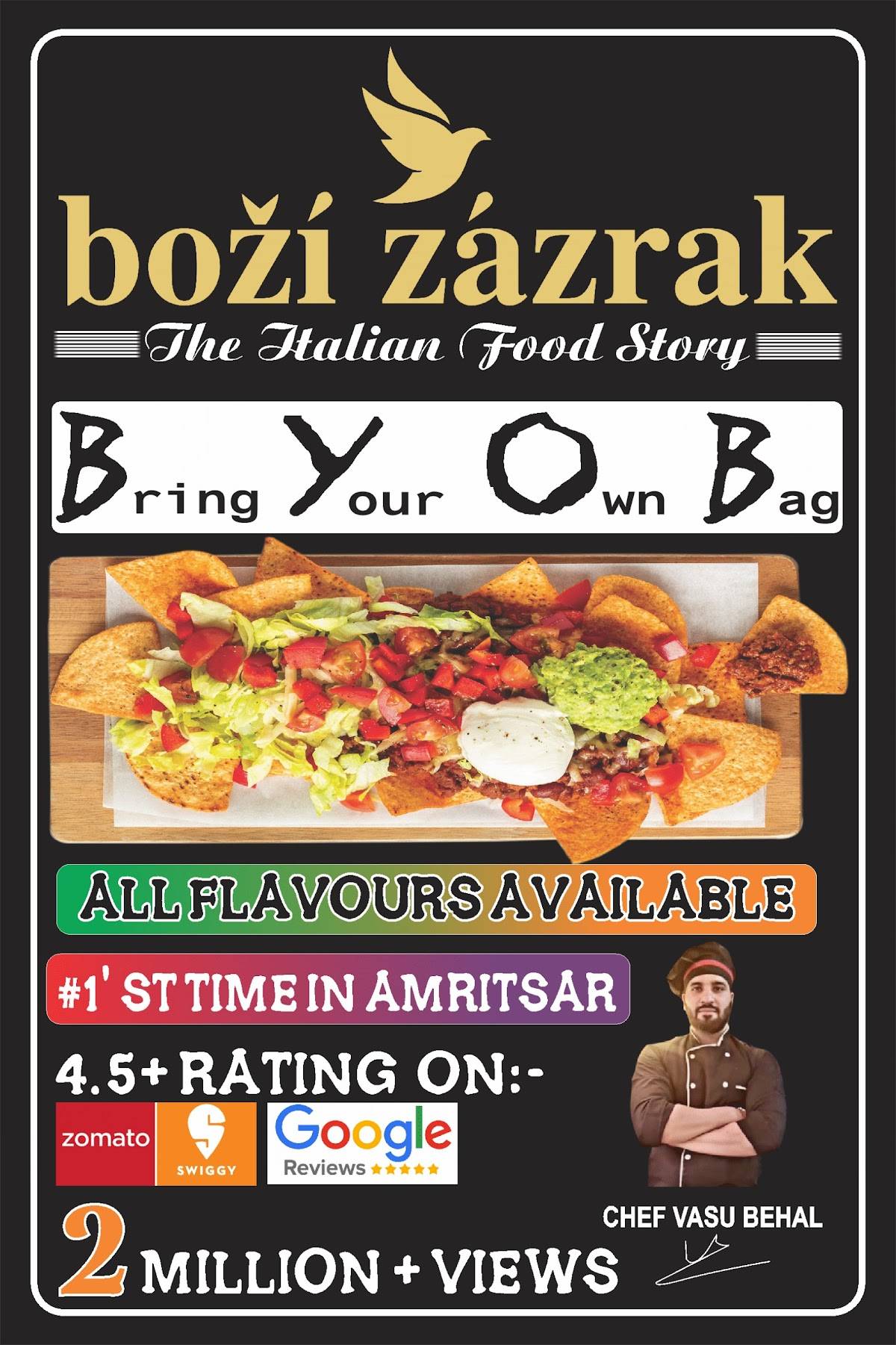 Bozi Zazrak menu