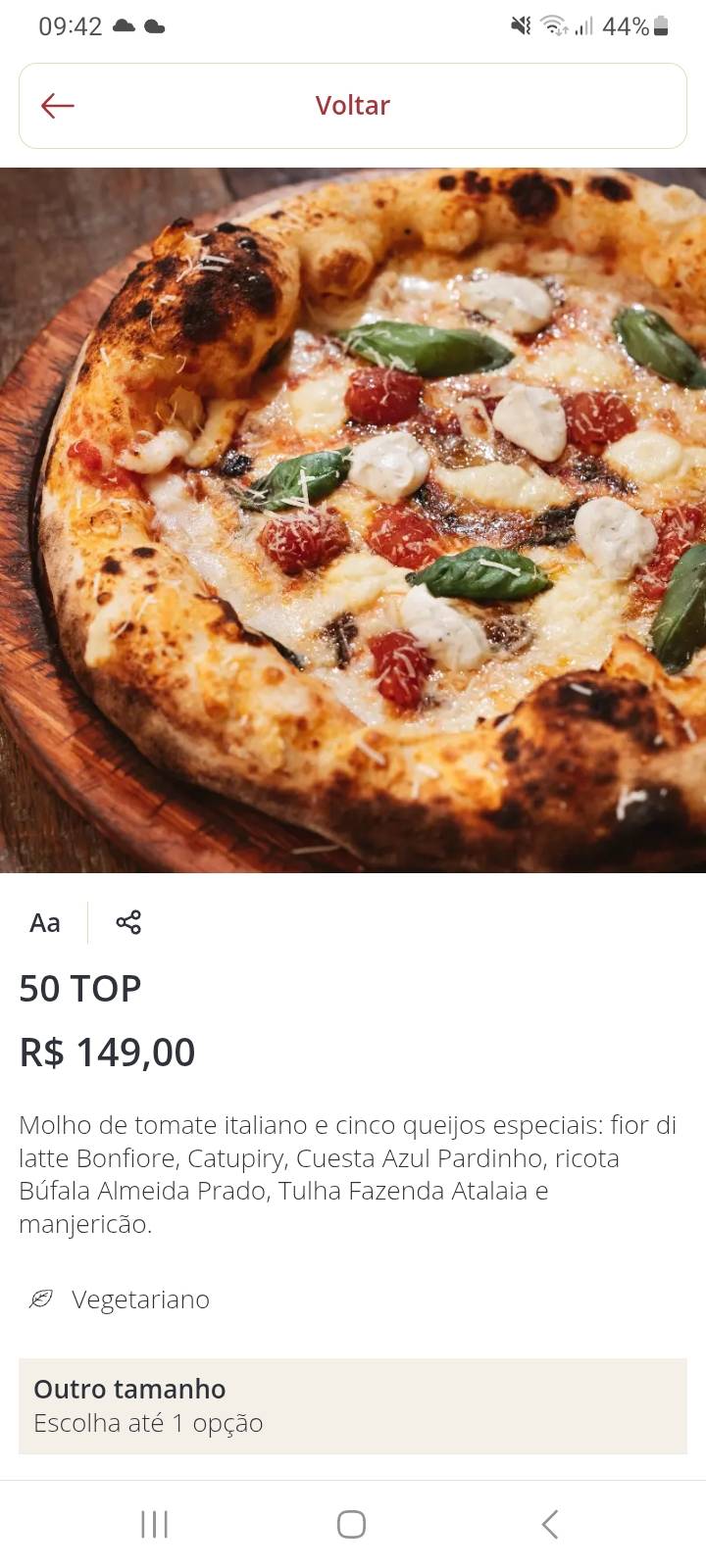 Bráz Pizzaria - Perdizes cardápio