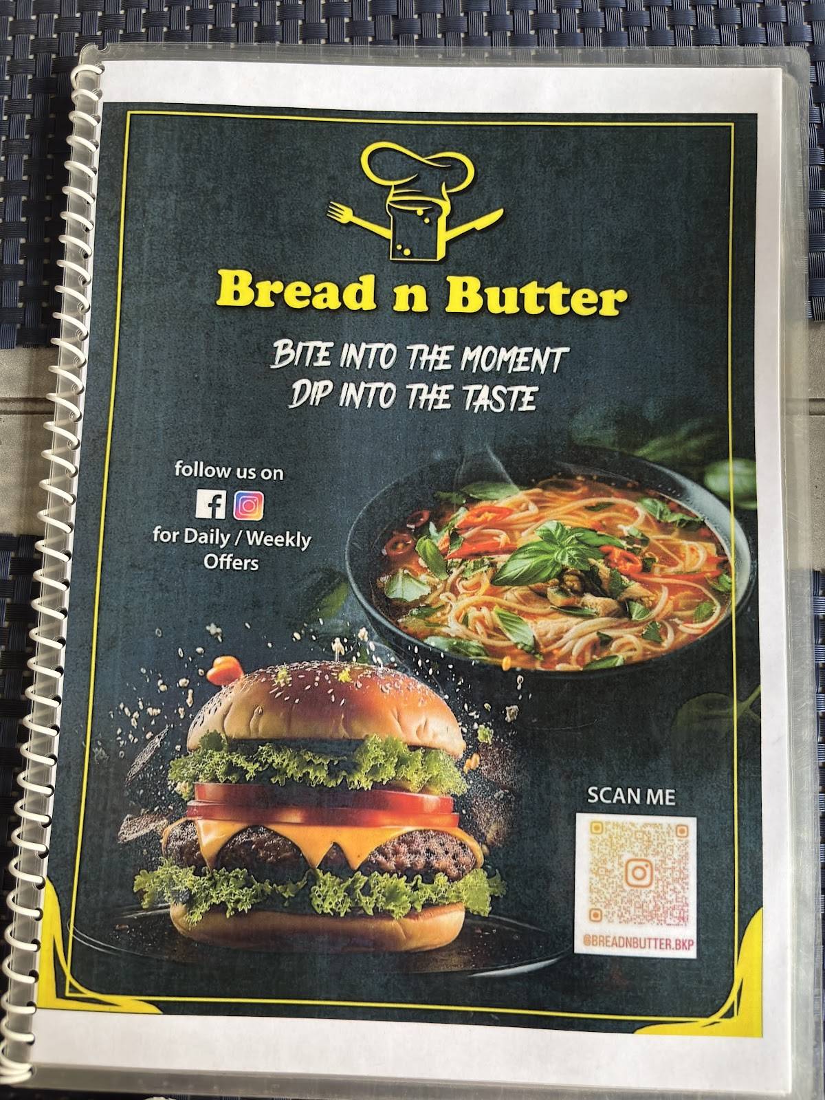 Bread N Butter menu