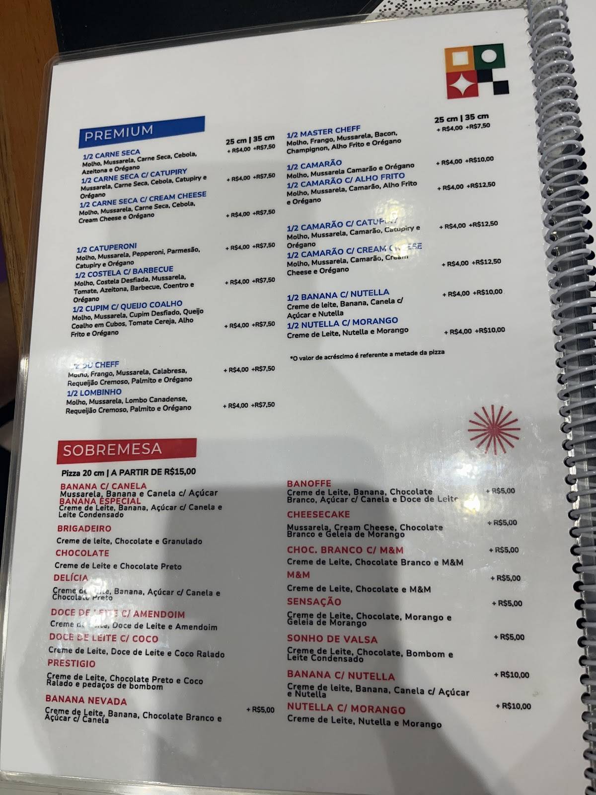 Buenos Pizza cardápio