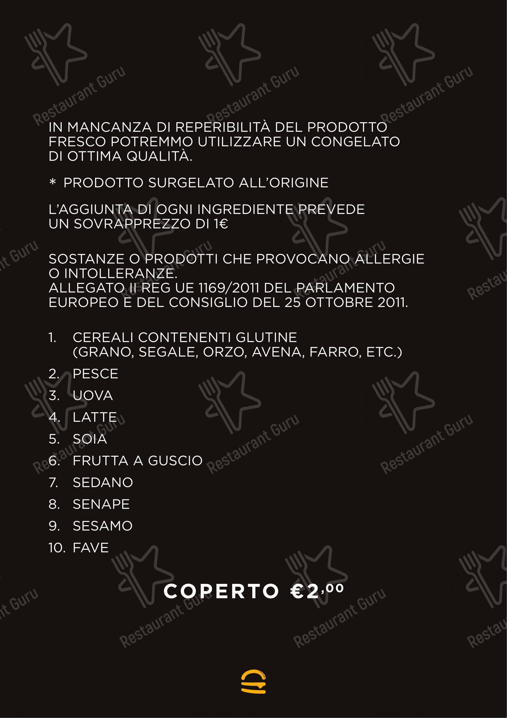Menu di Buns Homemade Burger - Menu