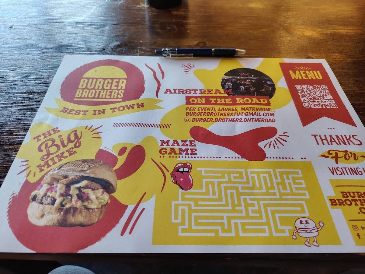 Menu di Burger Brothers 